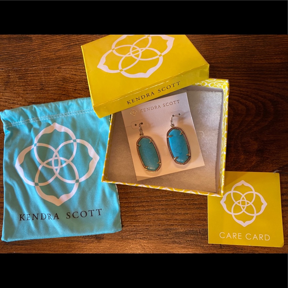 Kendra Scott Statement Earrings -Turquoise
